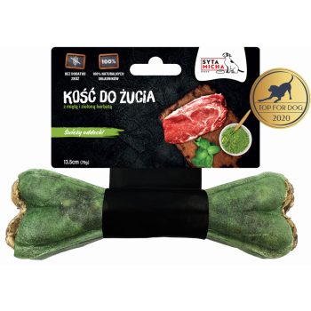   Syta Micha Rágócsont - A friss leheletért - Marhahús, menta és zöld tea 13,5cm