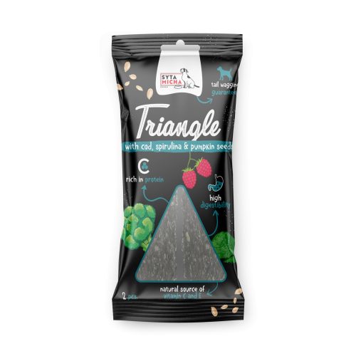 Syta Micha - Fogtisztító Háromszög Tőkehal, szarvassal és spirulinával (2db) 