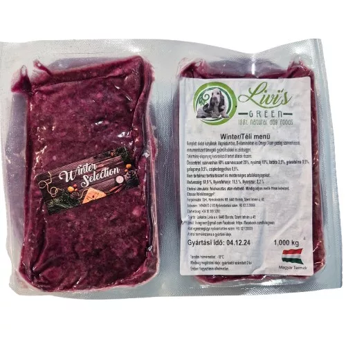 WINTER/Téli menü - Szarvas, nyúlmáj komplett menü 1kg, Livi's green