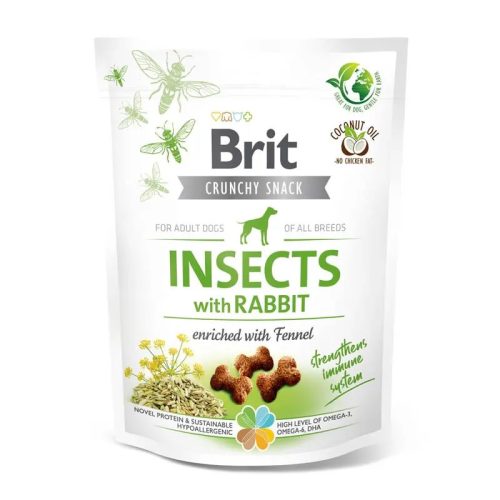 Brit Care Crunchy Snack - Rovarfehérjével, nyúllal és édesköménnyel