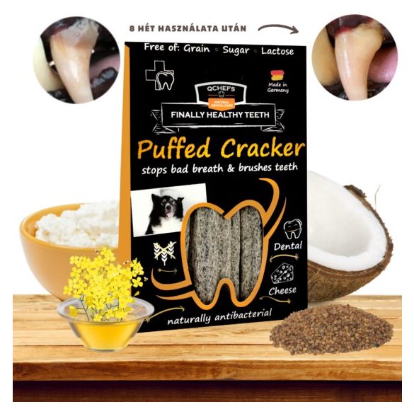 Qchefs Puffed Cracker - Természetes fogtisztító stick