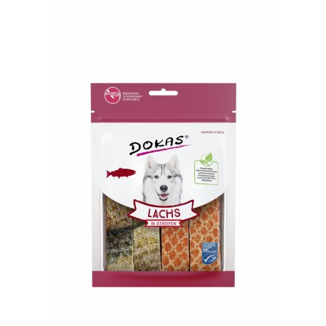 Dokas szárított lazac csíkokban 100g