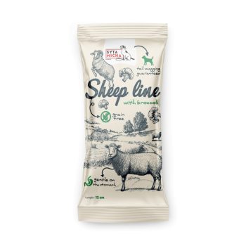   Syta Micha Rágócsont - Sheep Line - Bárányhús, báránybőrben brokkolival és áfonyával 12cm