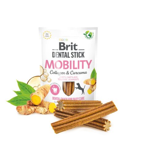 Brit Care Dental Stick Mobility - Kollagén és Kurkuma