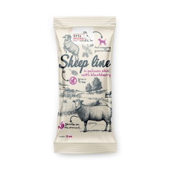  Syta Micha Rágócsont - Sheep Line - Bárány, lazacbőrben szederrel 12cm