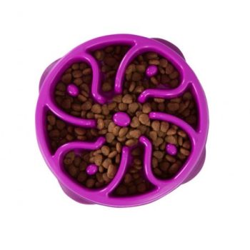 Fun Feeder - Evéslassító tál lila "M"