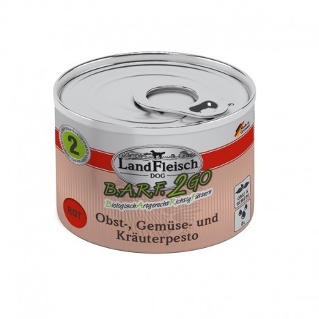 LandFleisch BARF2GO Zöldség-Gyümölcs Pesto - Piros