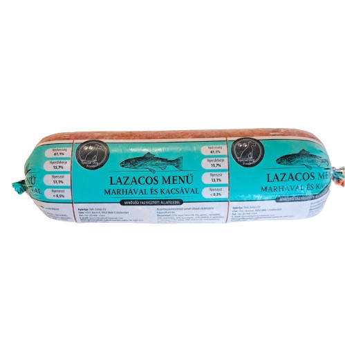 Lazacos menü Marhával és Kacsával 500g, Special Dog Food