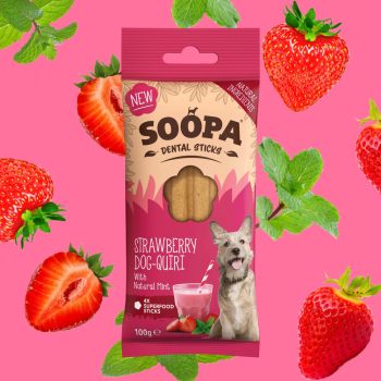   SOOPA Dental Sticks - DOG-QUIRI - Eperrel és mentával 100g (Limitált kiadás)
