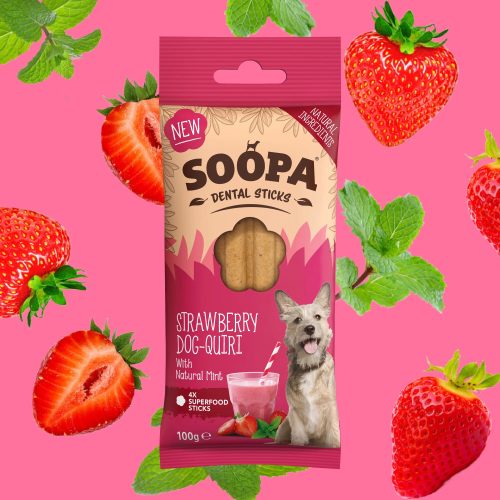 SOOPA Dental Sticks - DOG-QUIRI - Eperrel és mentával 100g (Limitált kiadás)