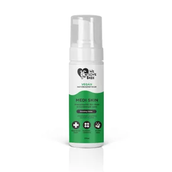   We Love Bark - Medi Skin Gyógyhatású Fül-Bőr-Redő és Szemkörnyék ápoló hab 175ml (Shooting herbs)