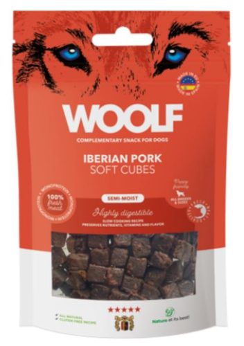 Woolf Főtt monoprotein Ibériai Sertéshús kockák 100g 