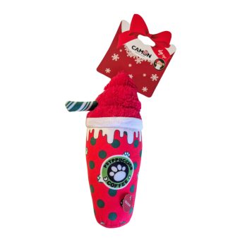 Camon Karácsonyi Petppuccion pohár plüss - piros 