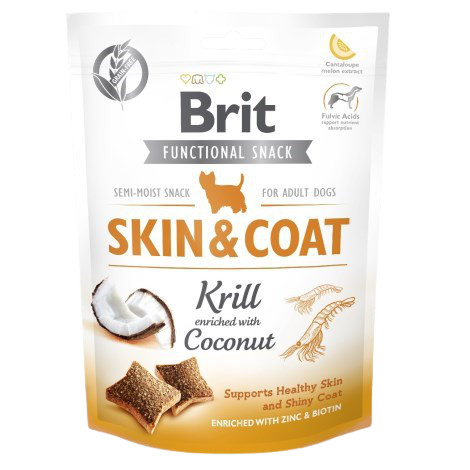 Brit Care Functional Snack SKIN & COAT - Krill és kókusz