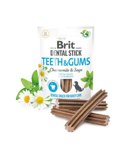 Brit Care Dental Stick Teeth & Gums - Kamilla és Zsálya