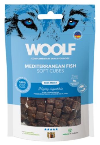 Woolf Főtt monoprotein Mediterrán Halhús kockák 100g ( KÖZELI LEJÁRATÚ TERMÉK: 2025.09.30. )