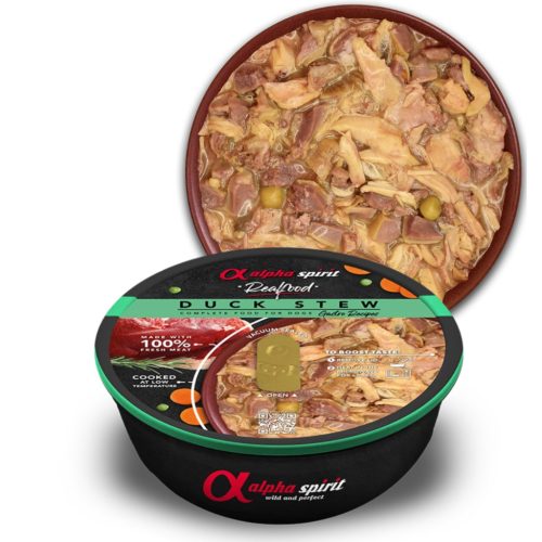 Alpha Spirit Real Food - Főtt Ragu Kacsahúsból 280g