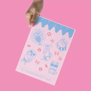   Bag ORGANI - BUBBLEGUM - Komposztálható, lebomló Kutyajó kakizacsi
