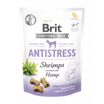 Brit Care Functional Snack ANTISTRESS - Garnéla és kender