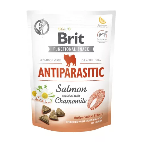 Brit Care Functional Snack ANTIPARASITIC – Lazac és kamilla