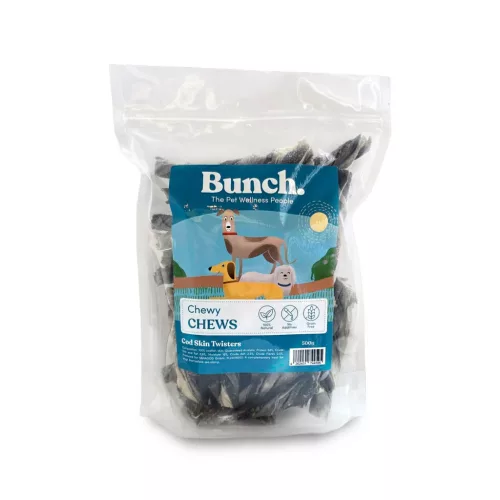 Bunch - Tőkehalbőr twister 500g