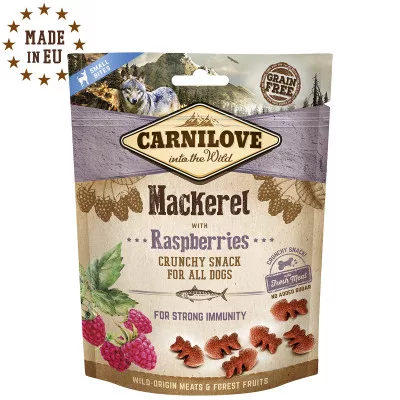 Carnilove Crunchy - Makréla Málnával 200g
