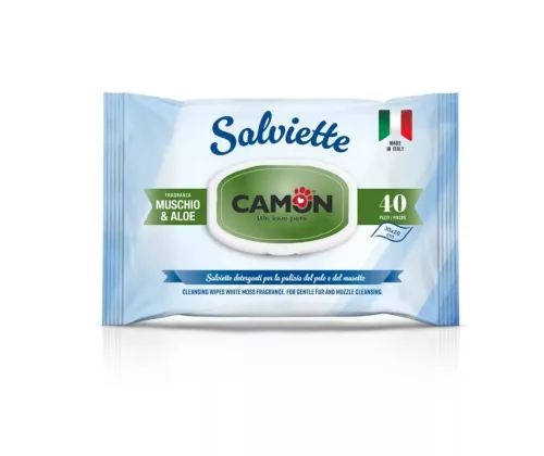 Camon törlőkendő – Fehér moha & Aloe Vera illattal