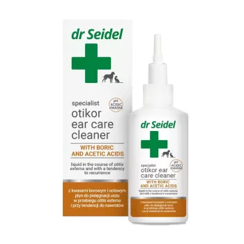   Dr Seidel - OTIKOR fültisztító bórsavval és ecetsavval kutyáknak és macskáknak 75ml