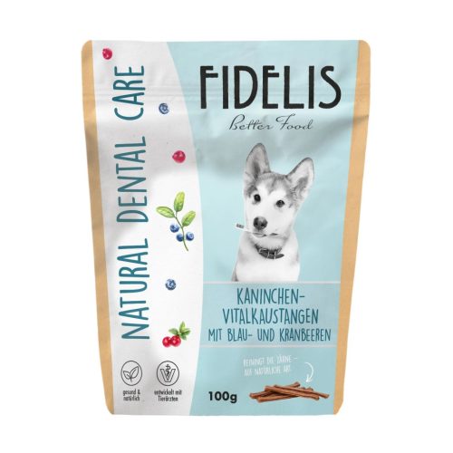 Fidelis - Fogtisztító stick Nyúlhússal, kék -és vörösáfonyával 150g