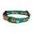 Csatos nyakörv - Zöld Rókás vízlepergető nyakörv "M", FluffyDog 