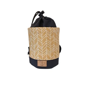   Mustársárga Natural mintás jutalomfalat tartó - Vízlepergető, FluffyDog