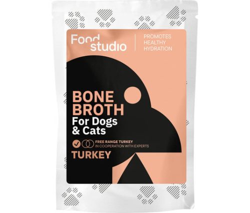 Food Studio szabad tartású pulyka csontleves kutyáknak és macskáknak 100ml