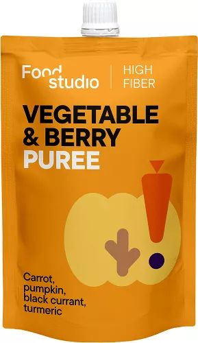 Food Studio - Zöldség- és bogyósgyümölcs püré - Sütőtökkel, fekete ribizlivel és kurkumával