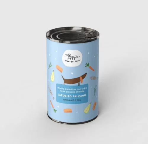 Hygge - Egyfehérjés Konzerv - Lazac, Sárgarépa és Körte menü