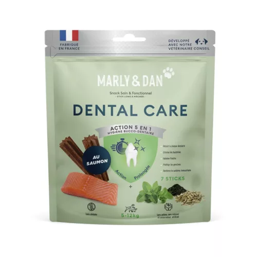 Marly & Dan Dental S – Fogápoló rágórudak kistestű kutyáknak 100g (7 db)