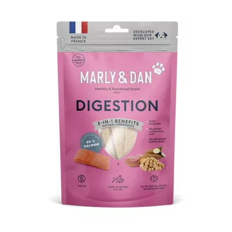 Marly & Dan DIGESTION Treats – Emésztést támogató jutalomfalat kutyáknak 80g