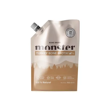   Monster Pulykacsontleves – Természetes csontleves kutyák és macskák számára pulykából 350ml