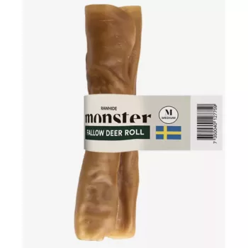   Monster - Rawhide Fallow Deer Roll M – Dámszarvas bőrtekercs (kb. 15 cm)