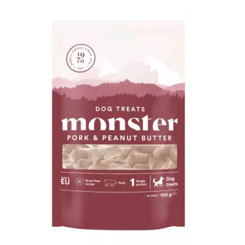 Monster - Sertés és Mogyoróvajas Jutalomfalat 100g