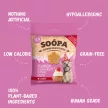 SOOPA Healthy Bites - Eper és kókuszkrém cupcake jutalomfalat 50g