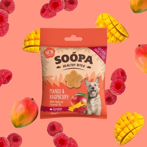 SOOPA Healthy Bites - Mangó és málna jutalomfalat 50g