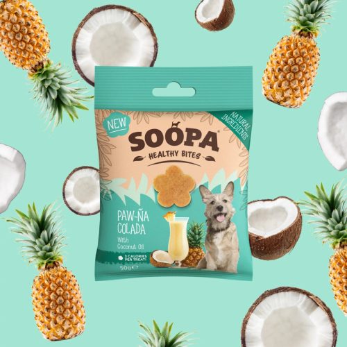 SOOPA Healthy Bites - PAW-NA COLADA Ananász és kókusz jutalomfalat 50g