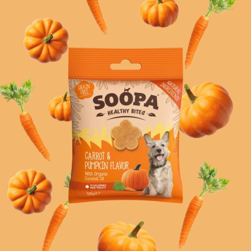 SOOPA Healthy Bites - Répa és sütőtök jutalomfalat 50g