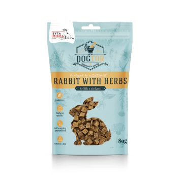   Syta Micha - Dogtor Nyugtató Jutalomfalat Nyúllal és Gyógynövényekkel 80g