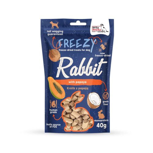 Syta Micha Freezy - Nyúlhús papajával fagyasztva szárított jutalomfalat 40g