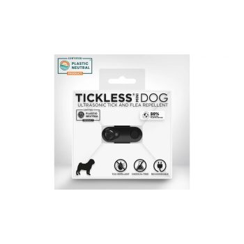  TICKLESS MINI USB-vel tölthető kullancs- és bolhariasztó medál - FEKETE