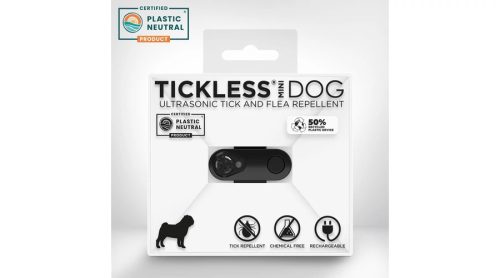TICKLESS MINI USB-vel tölthető kullancs- és bolhariasztó medál - FEKETE