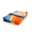 VetBed DryBed – Csúszásmentes kisállatfekhely – Fehér, türkiz, narancs hullámok 75x100cm