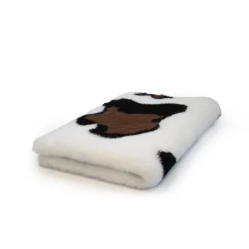   VetBed DryBed – Csúszásmentes kisállatfekhely – Tehén mintás 75x100cm