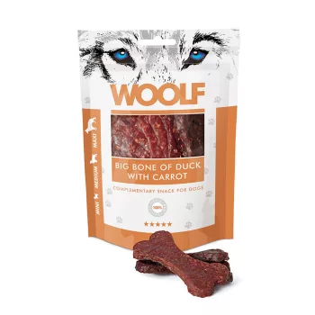   Woolf Big Bone of Duck with Carrot – Nagy kacsahús csont sárgarépával 100g